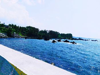 Scenic view of sea against sky