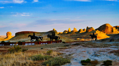 Scenic view of landscape against sky