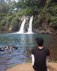 View of waterfall