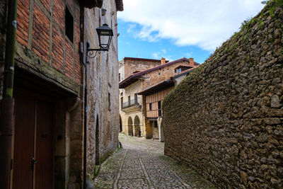 Street amidst buildings in town