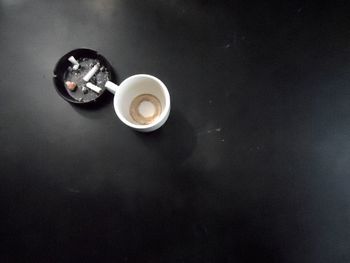 Coffee cup on table