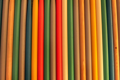 Full frame shot of multi colored pencils