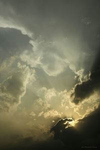 Low angle view of cloudy sky