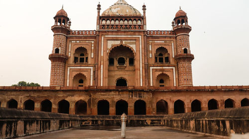 Low angle view of historical building against sky
