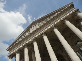 Low angle view of historic building against sky