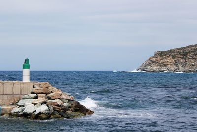 Scenic view of sea against sky