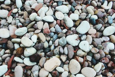 Full frame shot of pebbles