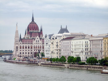 Buildings in city against sky