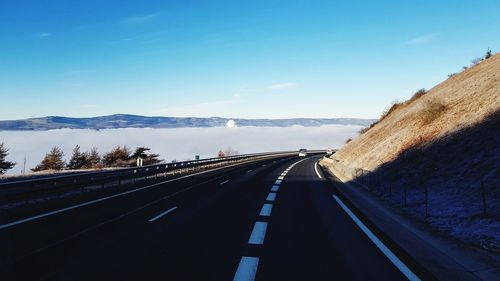 View of highway against sky