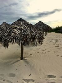 Panoramic view of beach against sky