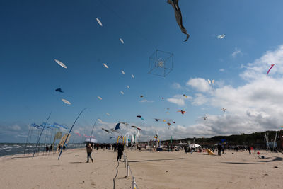 People enjoying at beach