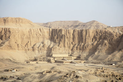 Scenic view of desert against sky