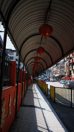 Train at railroad station