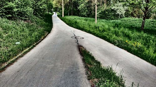 Country road passing through landscape