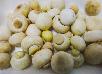 High angle view of fruits in bowl