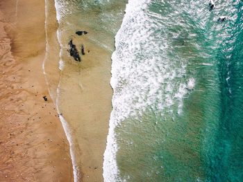 High angle view of sea