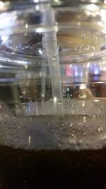 Close-up of water in glass