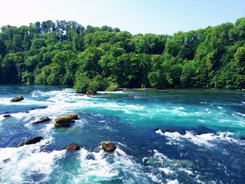 River flowing through rocks