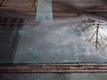 Reflection of clouds in water