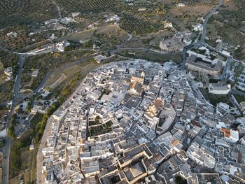 High angle view of cityscape