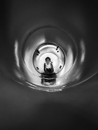 Reflection of illuminated light in water