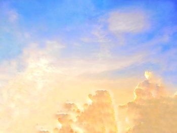 Low angle view of sky during sunset