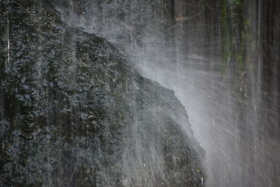 Scenic view of waterfall