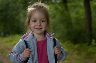 Portrait of smiling girl