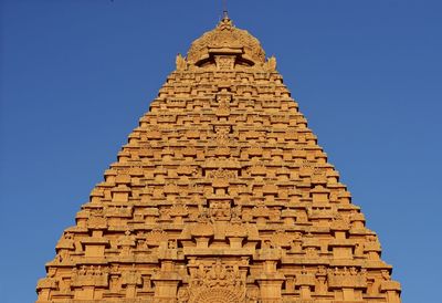 Low angle view of historical building against clear sky