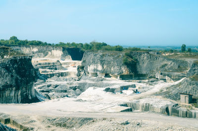Jaddih limestone mine, bangkalan, madura island, east java, indonesia