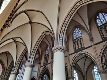 Low angle view of ornate ceiling in building