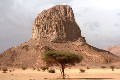 Rock formations in desert