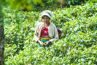 Man working in farm