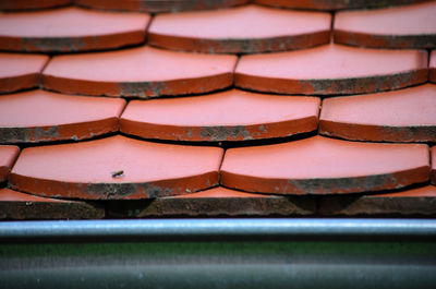 Close-up of roof tiles