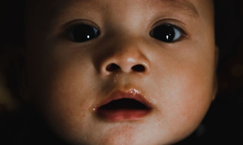 Close-up portrait of cute boy