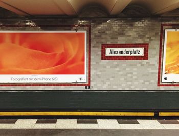 Railroad station platform