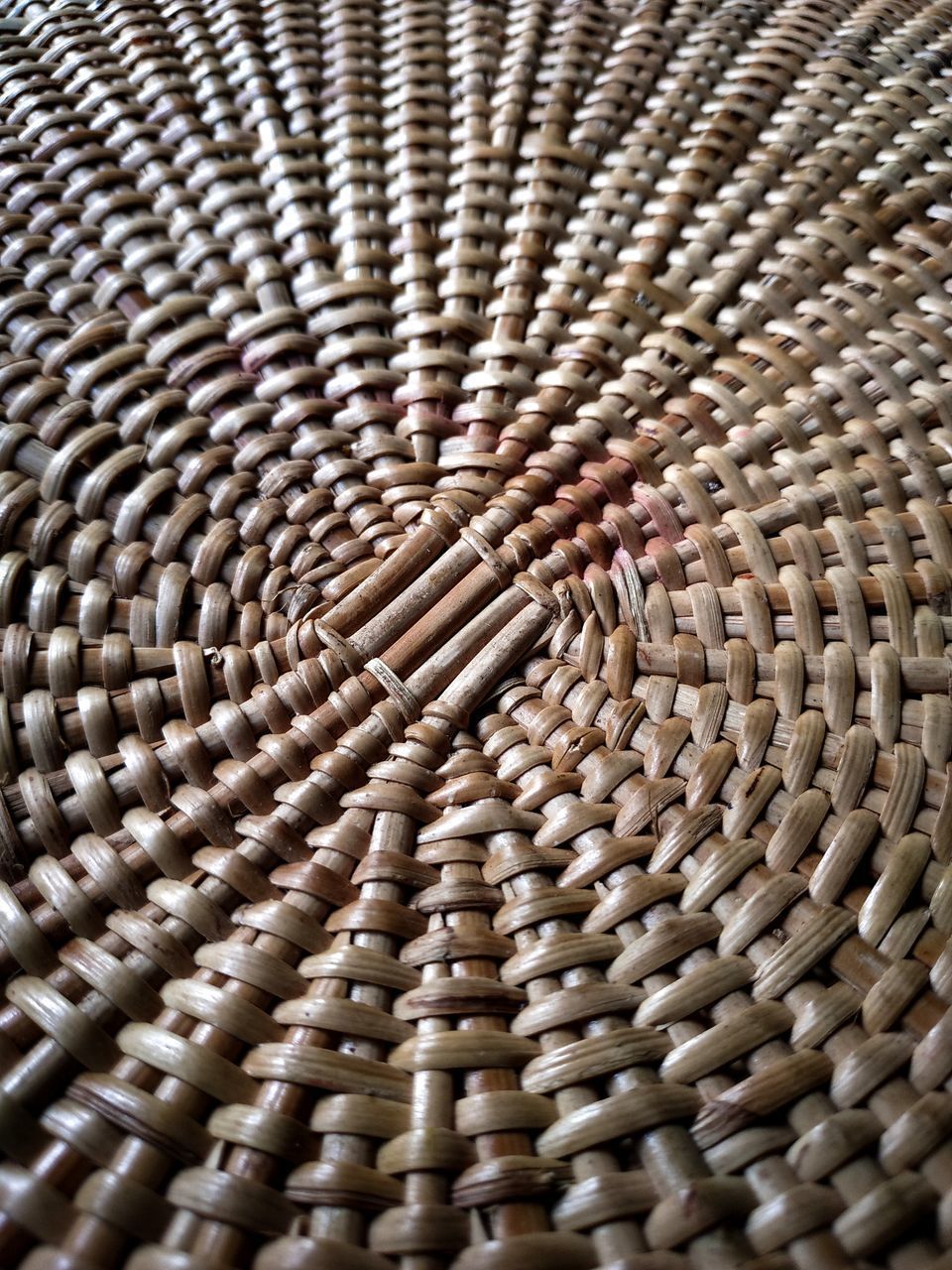 DETAIL SHOT OF WICKER BASKET