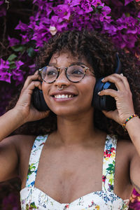 Portrait of a smiling young woman