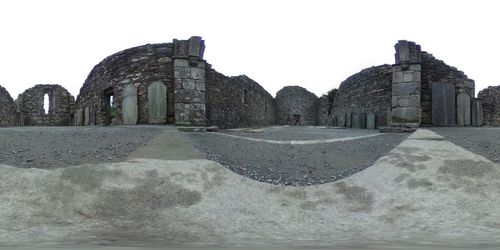 View of historical building against clear sky