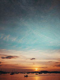 Scenic view of sky over sea