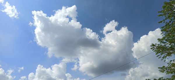 Low angle view of clouds in sky