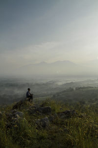 Scenic view of landscape against sky