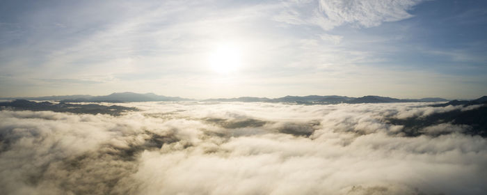 Low angle view of cloudscape against sky