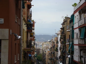Buildings in city against sky