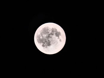 Low angle view of moon in sky