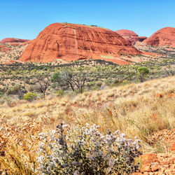 View of rock formations