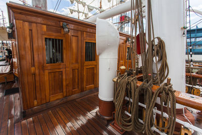 Interior of boat