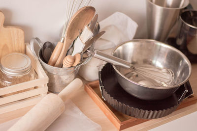 Close-up of food in kitchen at home