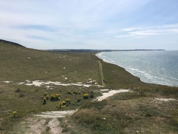 Scenic view of sea against sky