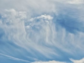 Low angle view of clouds in sky